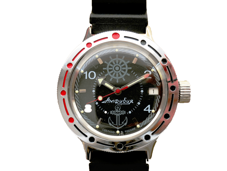 Vostok Amphibia Zissou with Rubber Band