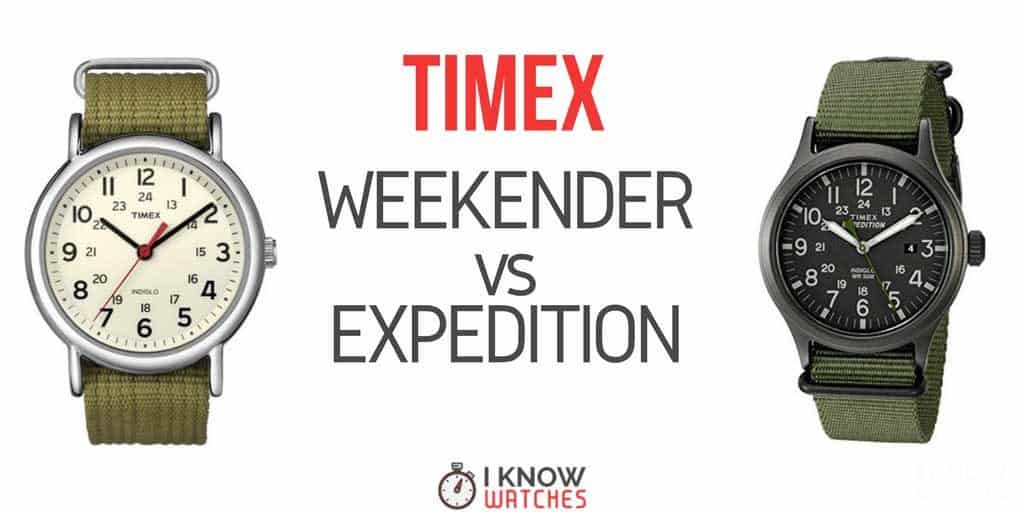 timex expedition vs weekender