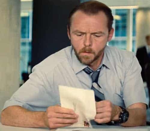 Simon Pegg Tissot Watch