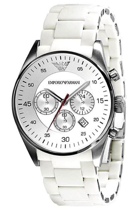 emporio amani white chronograph