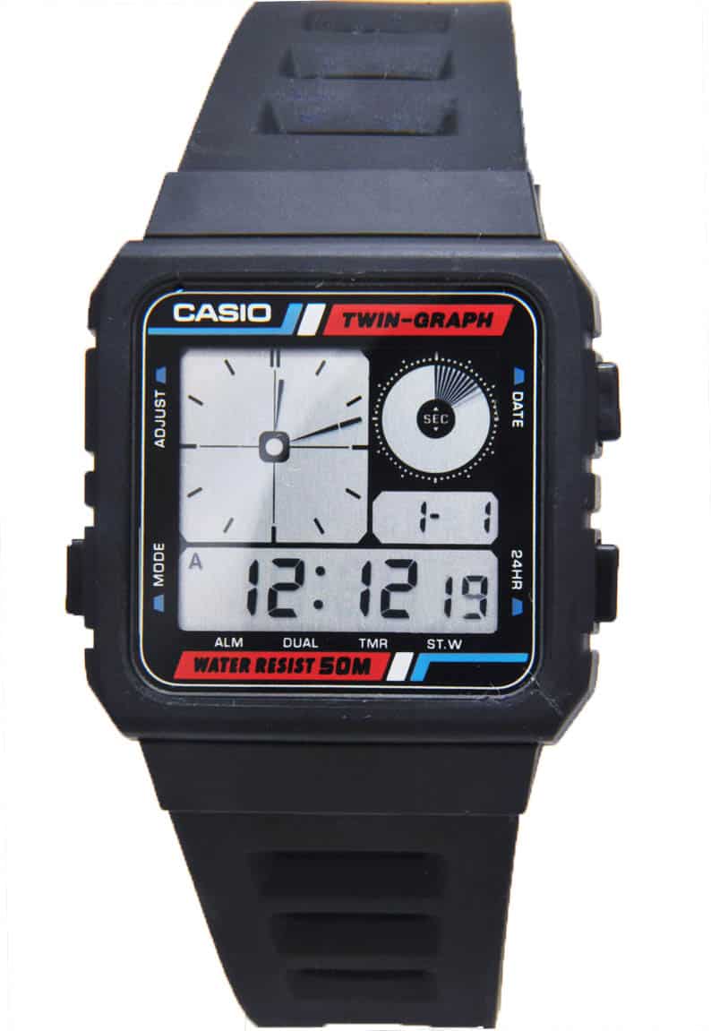 værtinde I stor skala astronaut Casio AE-20W Twin Graph Watch (588) - I Know Watches