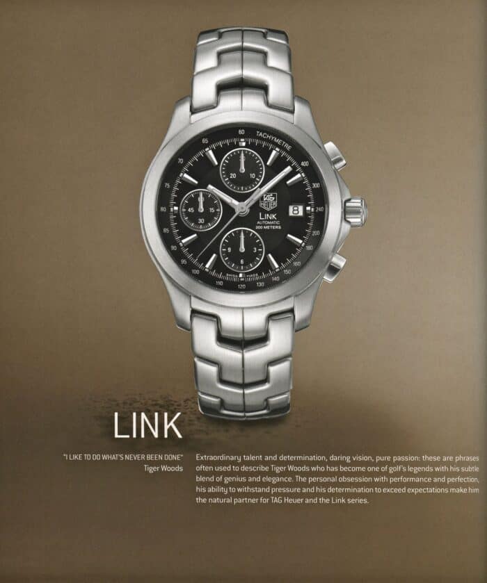 Tag heuer link tiger outlet woods limited edition 2002