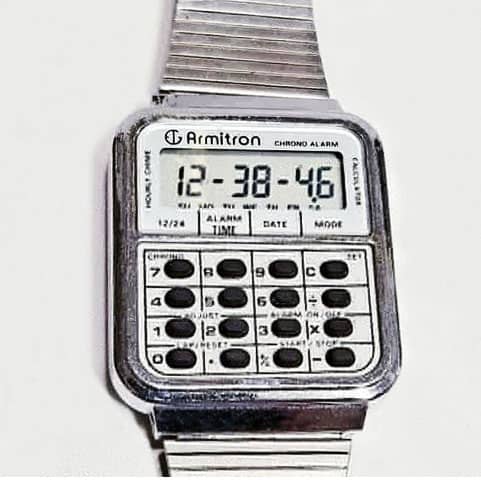 armitron calculator watch 1980