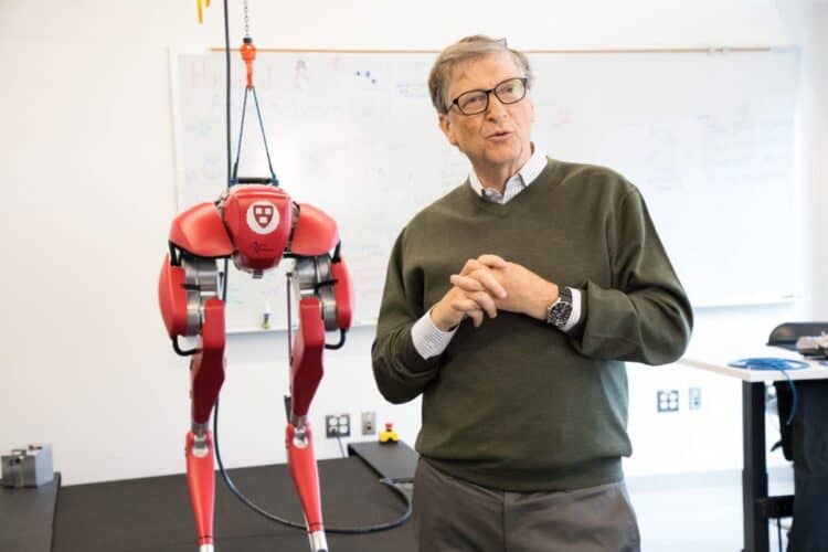 Bill Gates wearing Casio mdv-106-1av