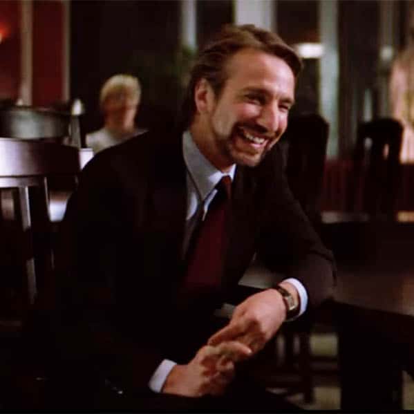 Hans Gruber's watch in Die Hard - Cartier Tank