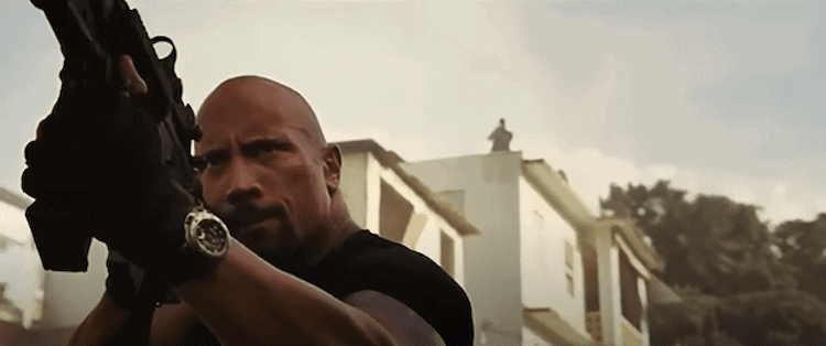 Dwayne Johnson wears a Panerai Luminor Submersible in Fast & Furious 5