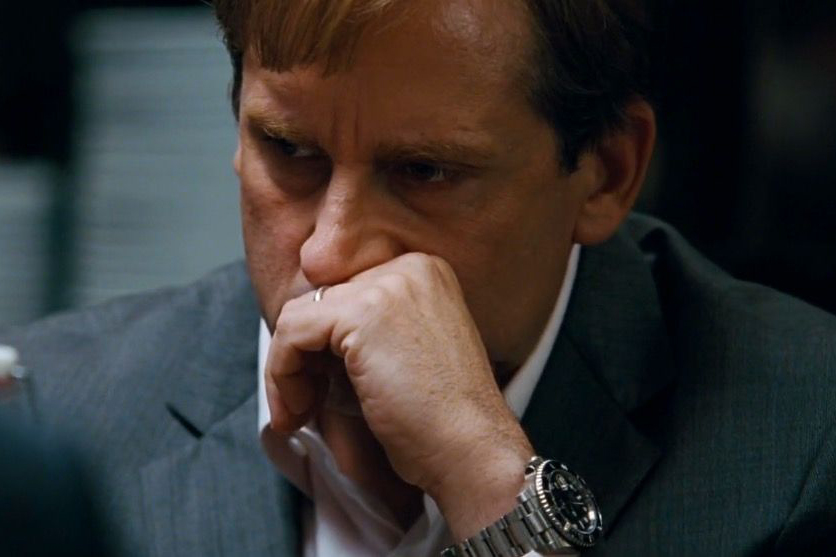 Steve Carell spotted wearing the Rolex black dial watch