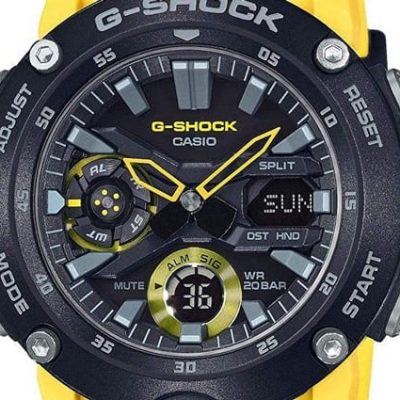Casio G-Shock GA-2000-1A9 dial